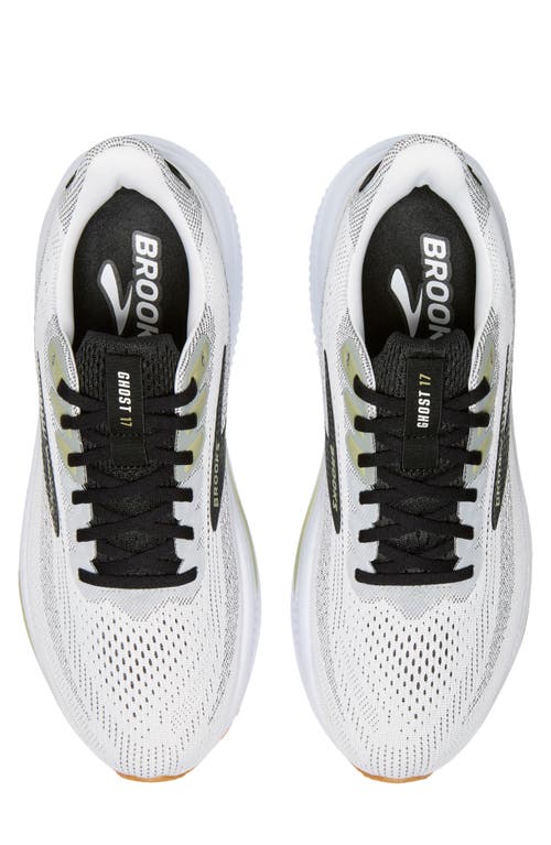 Brooks Ghost 17 Running Shoe In White