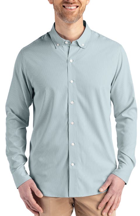 Skyline Epic Confidence Stripe Stretch Button-Down Shirt (Big & Tall)