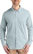 Cutter & Buck Skyline Epic Confidence Stripe Stretch Button-Down Shirt