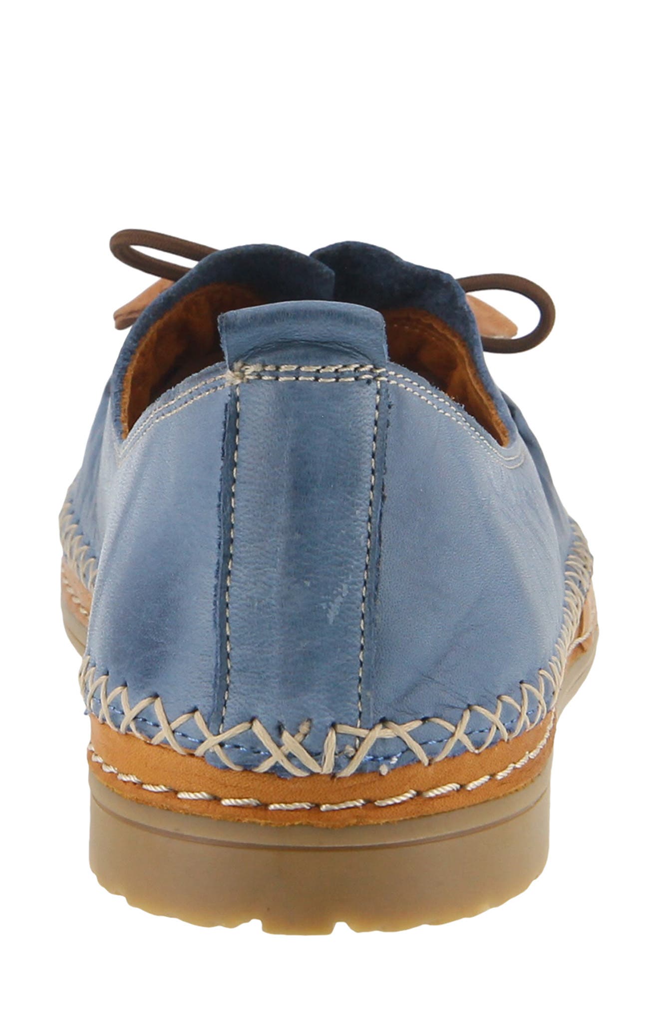 Berna Flat, Alternate, color, BLUE LEATHER