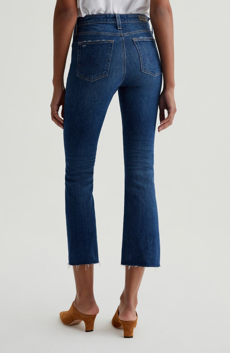 AG Farrah Raw Hem Crop Bootcut Jeans, Alternate, color, 11 Years Memory