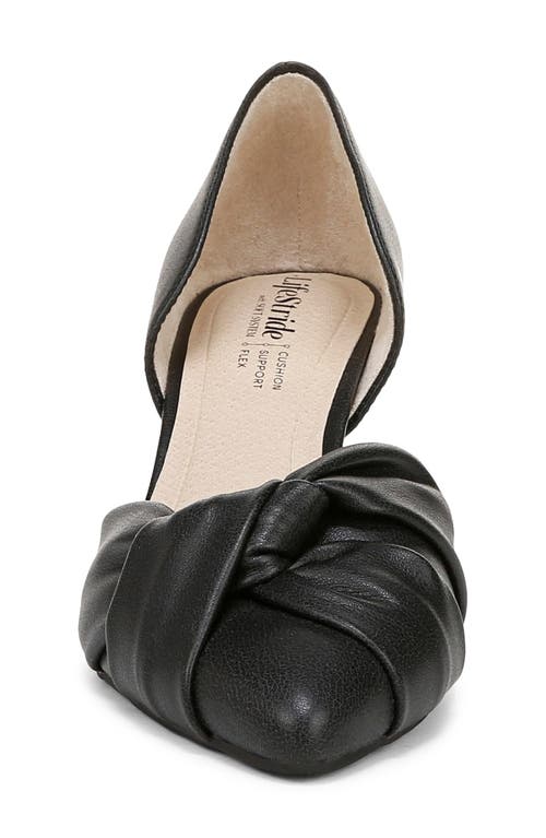 Lifestride Abby D'orsay Pointed Toe Pump In Black