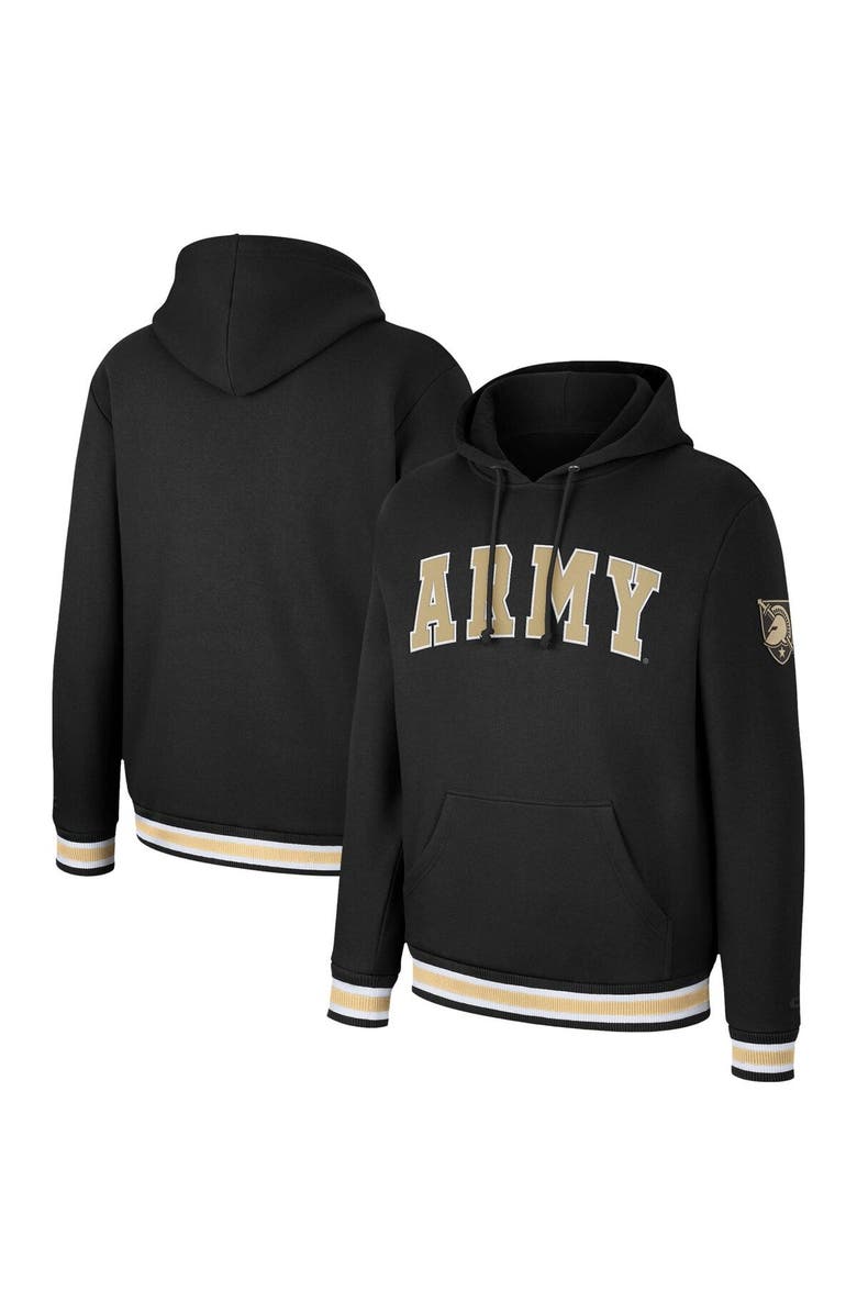 COLOSSEUM Men's Colosseum Black Army Black Knights Varsity Arch Pullover Hoodie, Main, color, 