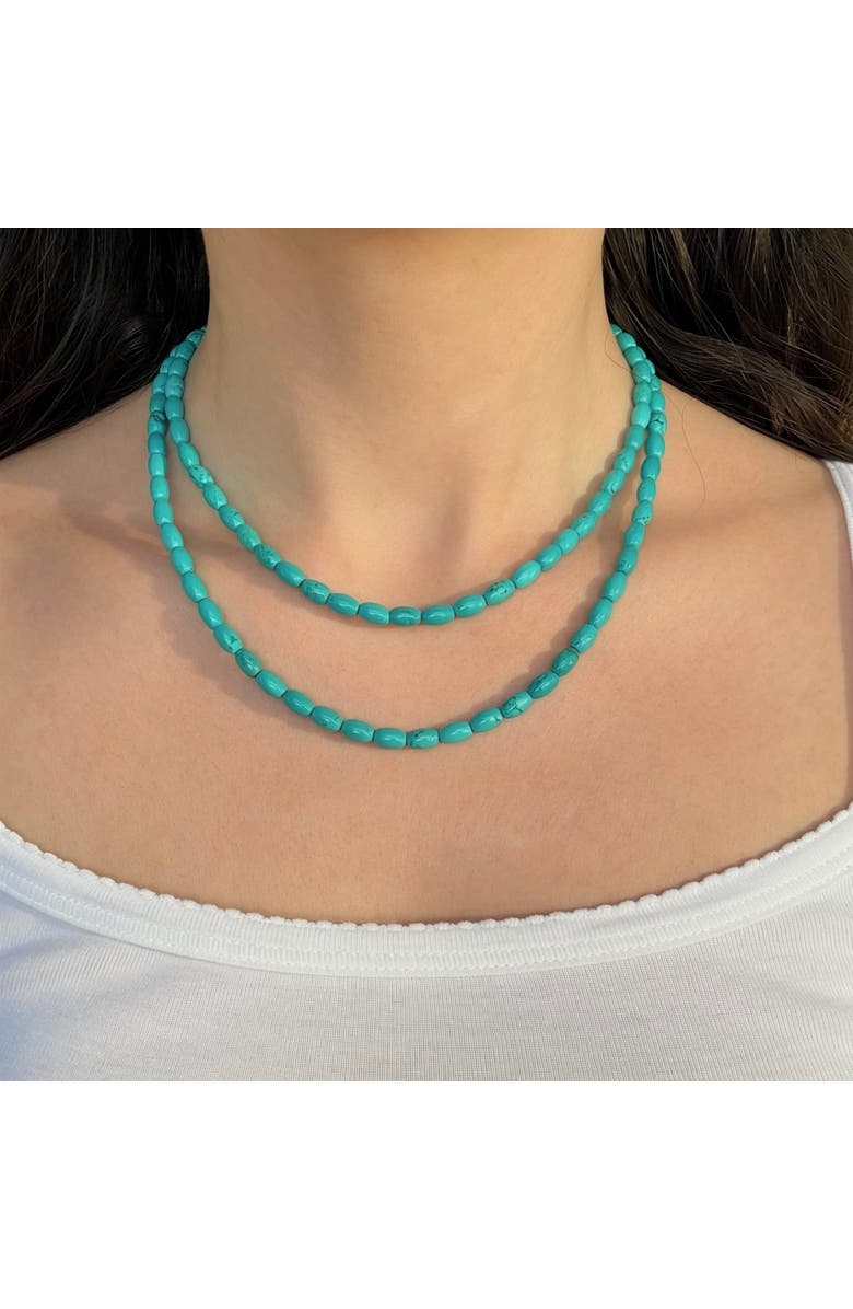 Leni James The Marbella Turquoise Necklace, Alternate, color, Green, Blue