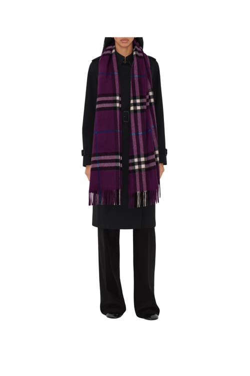 BURBERRY BURBERRY WIDE CHECK CASHMERE SCARF
