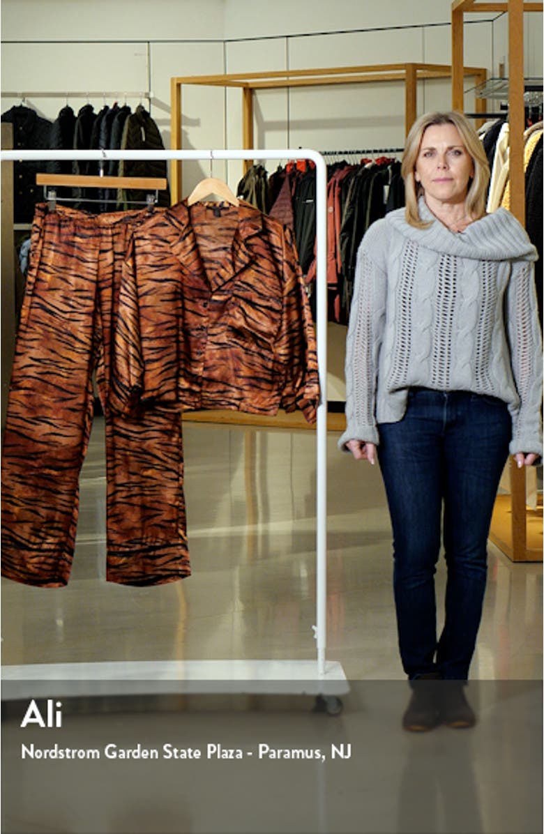 Tiger Print Satin Pajamas, sales video thumbnail