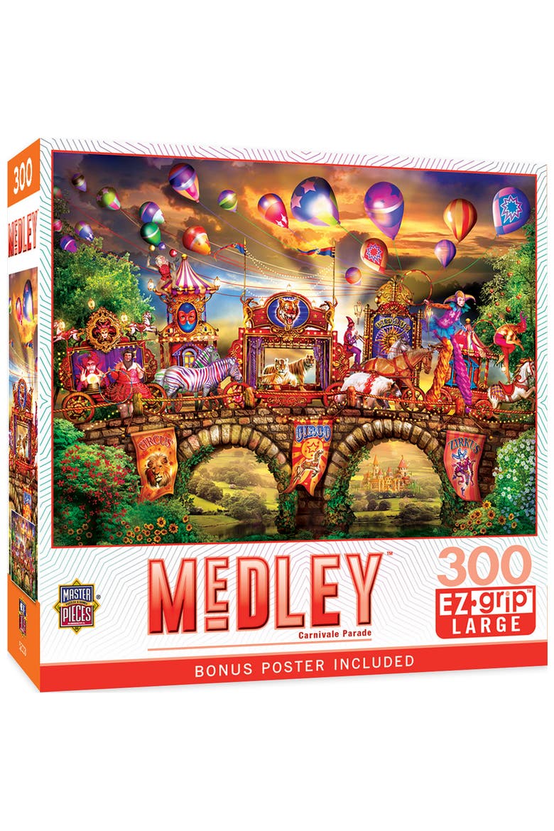 Carnivale Parade 300 Piece Jigsaw Puzzle, Main, color, Multicolor