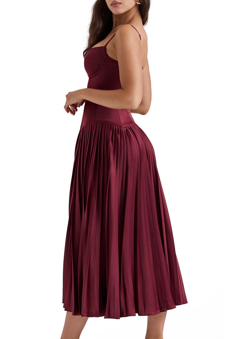 house of cb beau corset pleated sleeveless maxi dress Beau Corset Pleated Sleeveless Maxi Dress (Women)