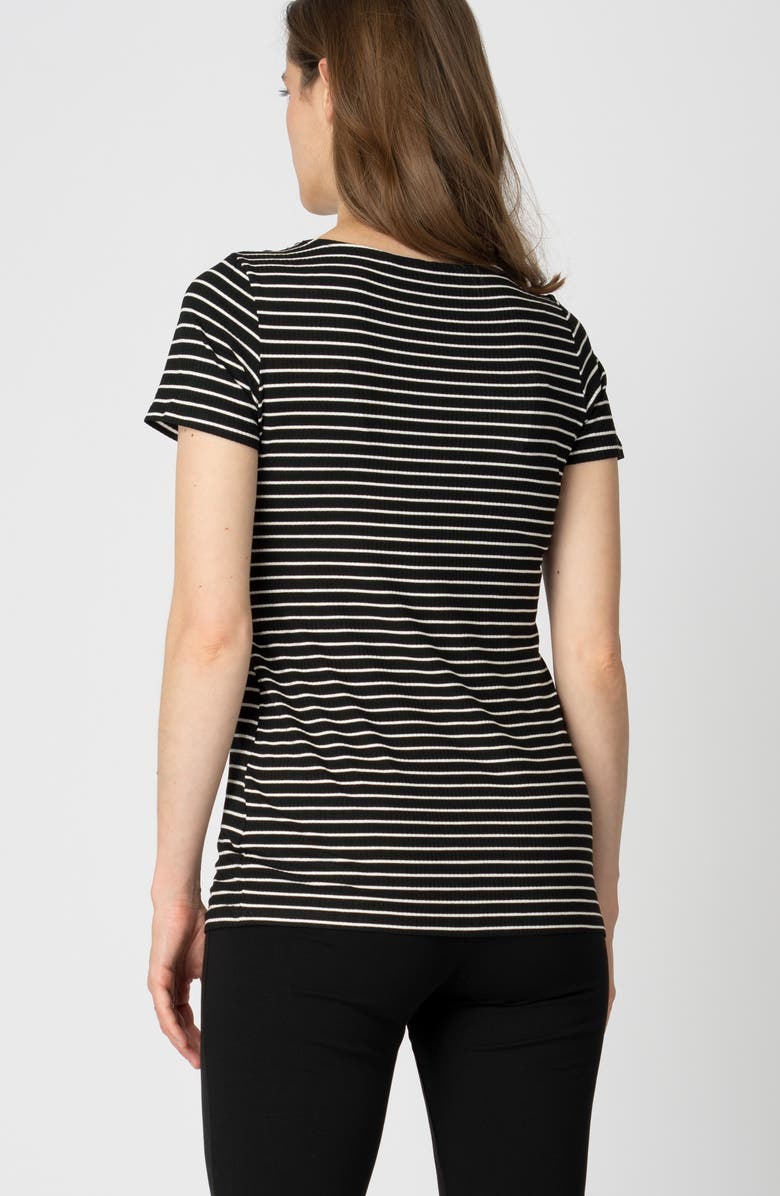 Seraphine Assorted 2-Pack Stripe Rib Maternity/Nursing T-Shirt, Alternate, color, 