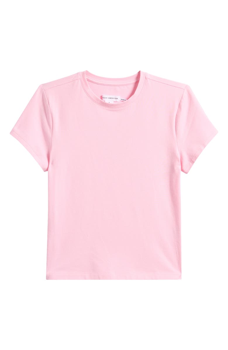 Good American Super Stretch Baby Tee, Alternate, color, Rose Quartz