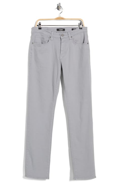 Zach Straight Leg Twill Pants (Misty Grey Ocean City)