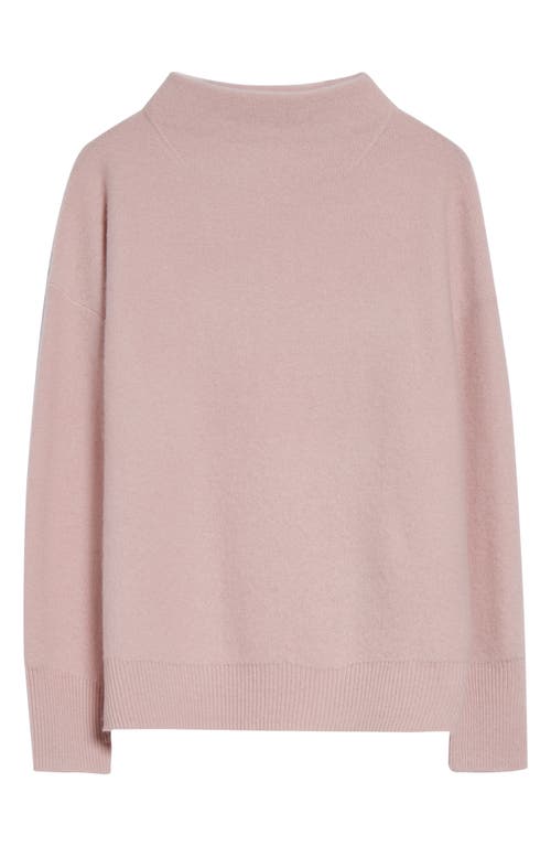Vince Boiled Cashmere Turtleneck Pullover In Pink