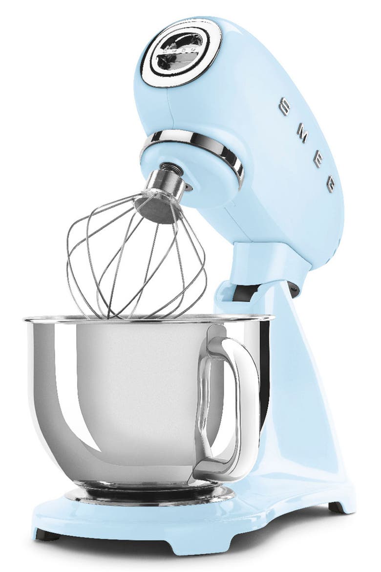 '50s Retro Style Stand Mixer, Alternate, color, PASTEL BLUE