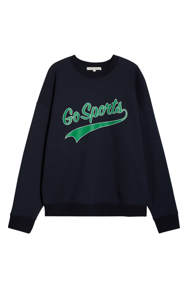 Favorite Daughter The Go Sports Sweatshirt, Alternate, color, Navy/ Green/ White
