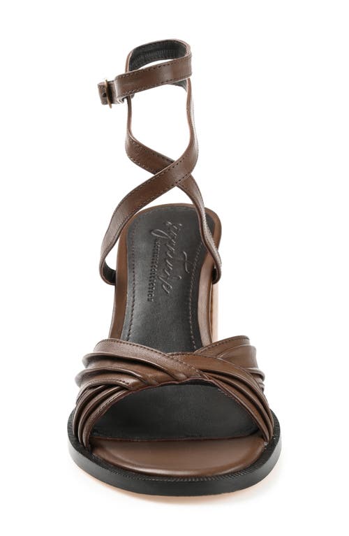 Journee Collection Freeda Ankle Strap Sandal In Brown