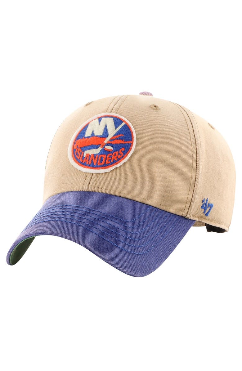 '47 Men's '47 Khaki/Royal New York Islanders Dusted Sedgwick MVP Adjustable Hat, Alternate, color, 