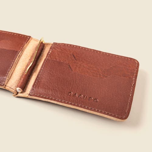 Casupo Bifold Money Clip Wallet In Brown