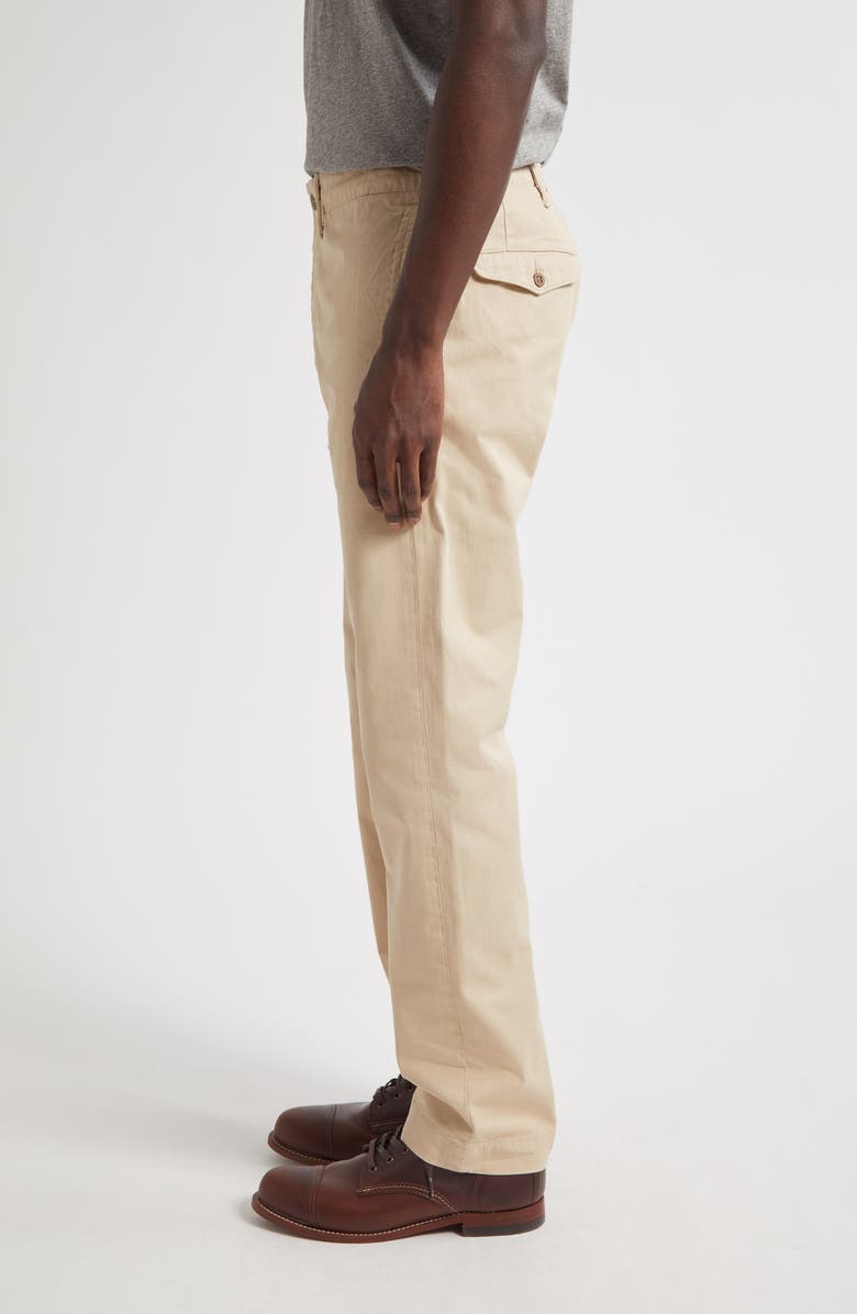 Double RL Officer Cotton Twill Chino Pants, Alternate, color, Stone