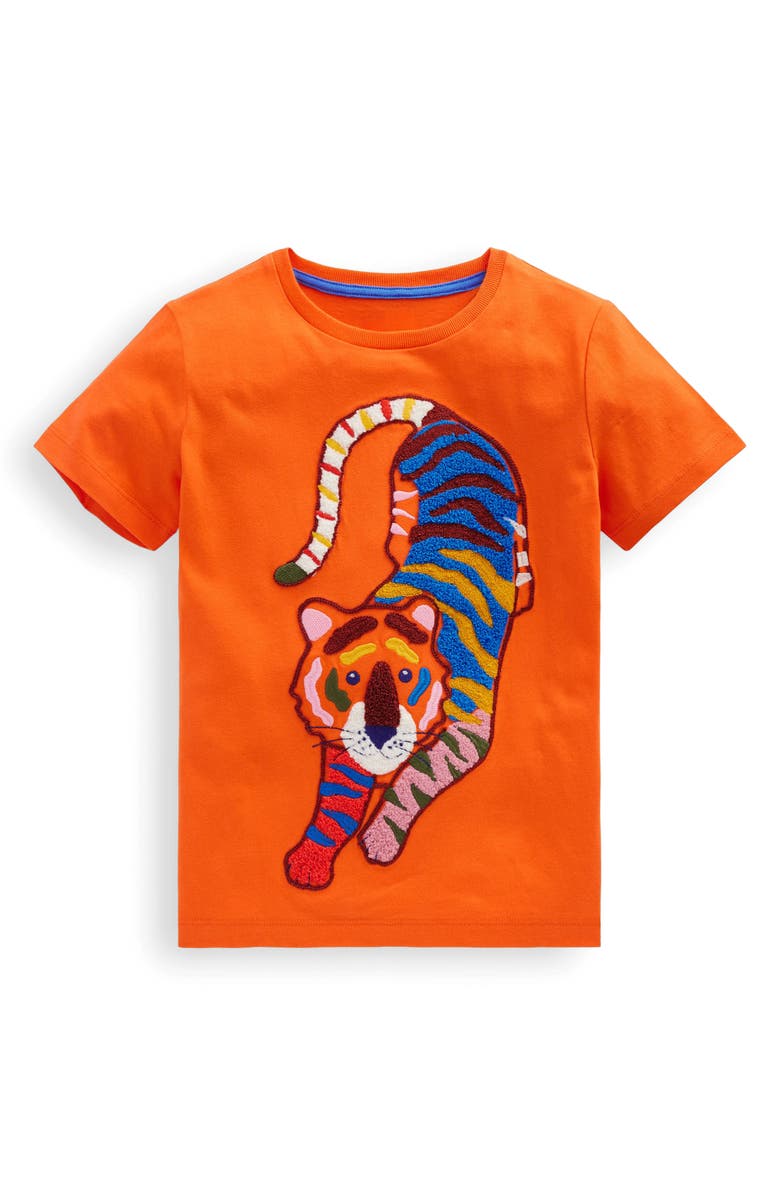 Mini Boden Kids' Chain Stitch Cotton T-Shirt, Main, color, 