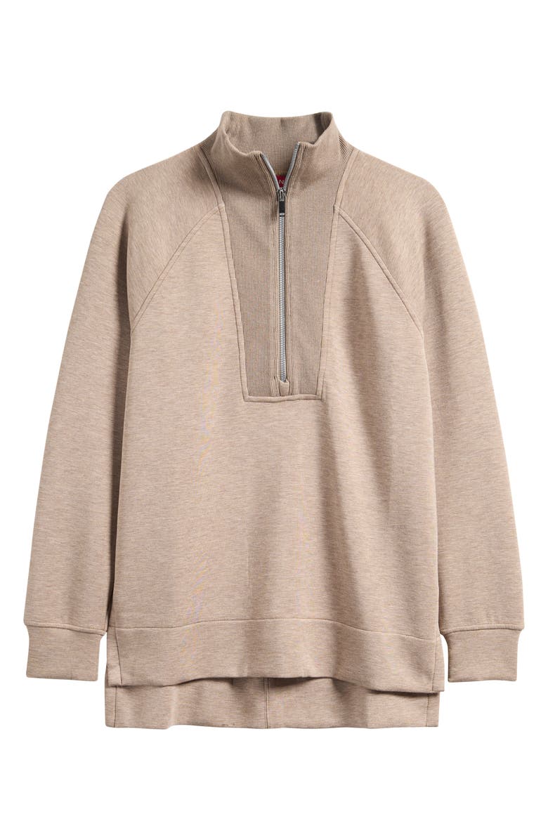 SPANX<sup>®</sup> Air Essentials Brushed Half-Zip Sweatshirt, Alternate, color, Birch Heather