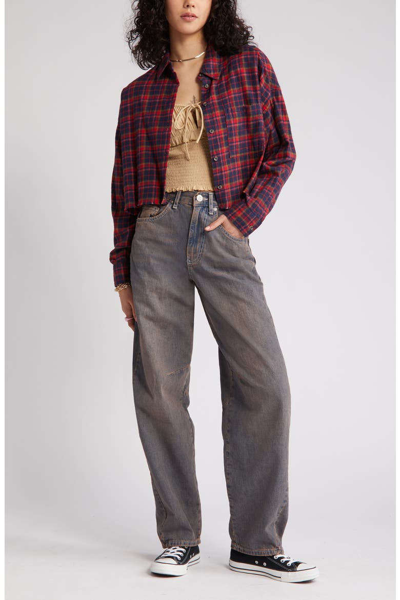 Logan Tinted Baggy Jeans, Main, color, PURPLE