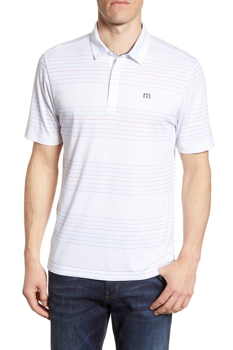 Gooden Regular Fit Stripe Polo, Main, color, WHITE