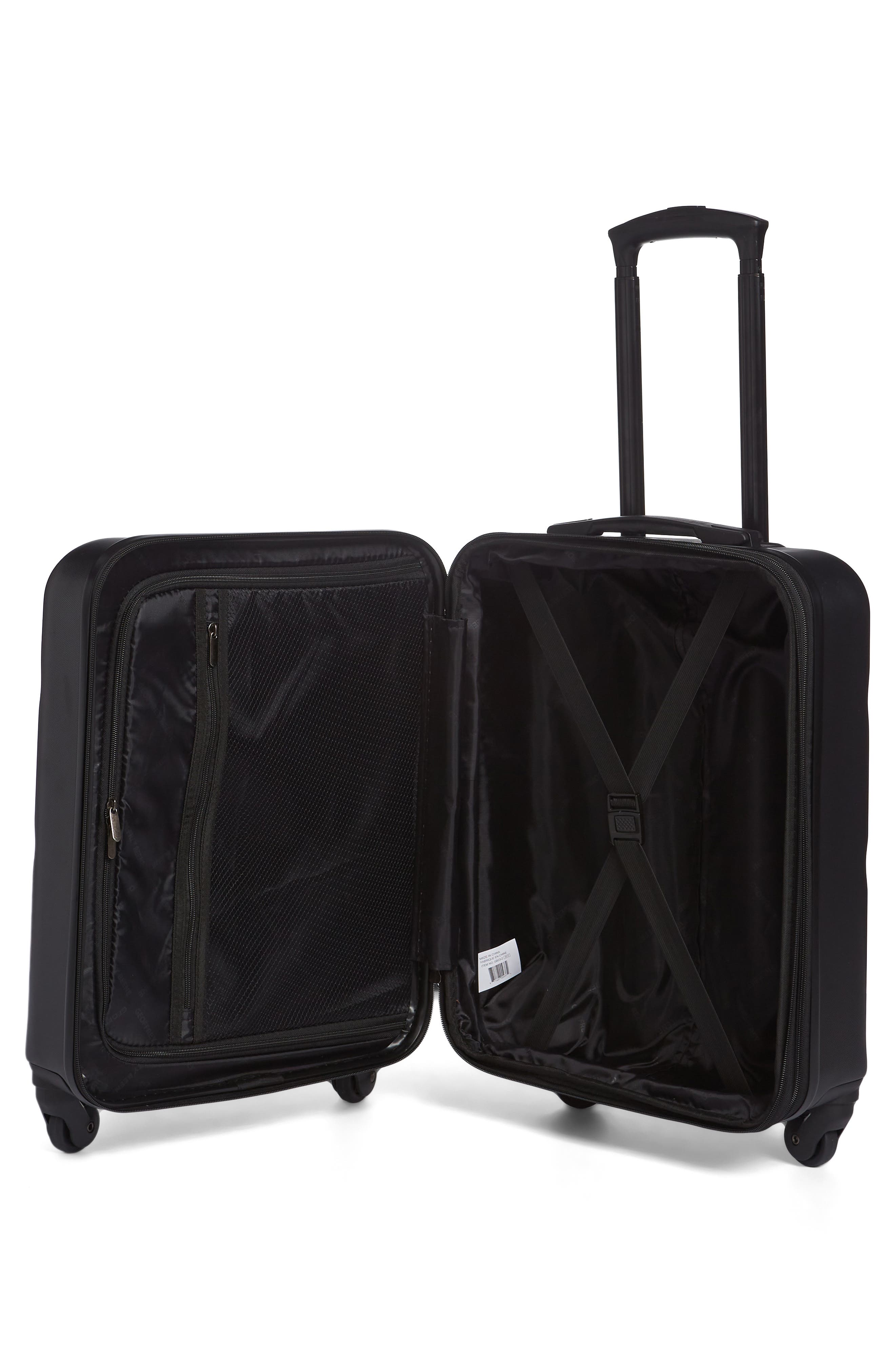 GEOFFREY BEENE Puffer 20-Inch Hardside Spinner & Carryall Set, Alternate, color, Black