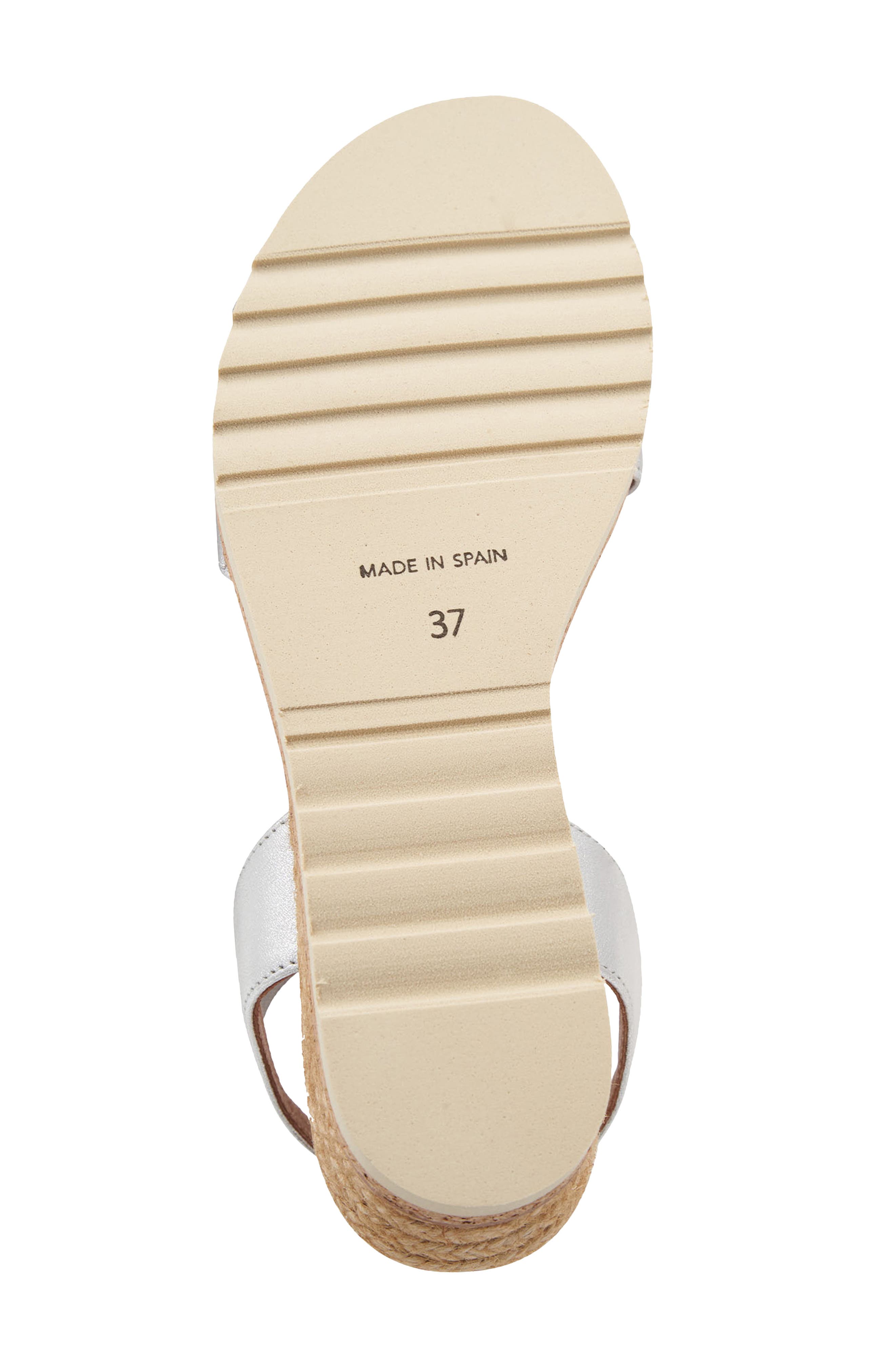 Neveah Espadrille Sandal, Alternate, color, SILVER