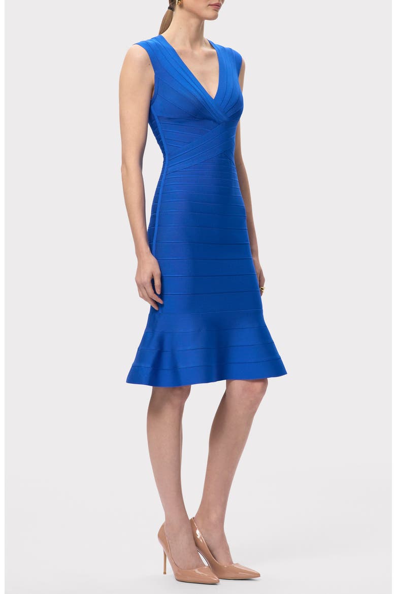 The Sophia Flare Hem Bandage Dress, Alternate, color, BRIGHT BLUE