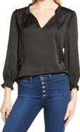 PAIGE Kaylynn Tie Neck Long Sleeve Blouse