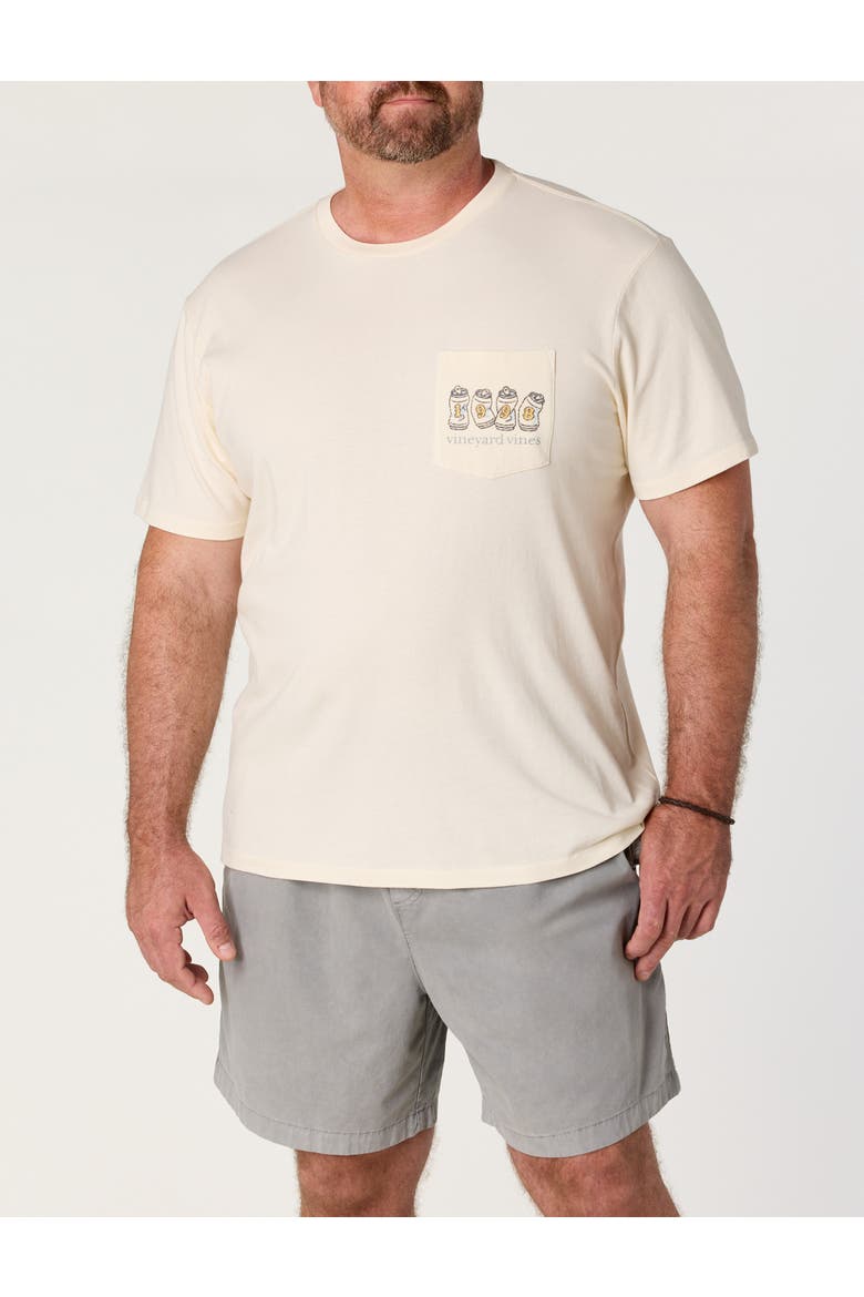 Big & Tall Since 1998 Beer Can Pocket T-Shirt, Alternate, color, MARSHMELLOW
