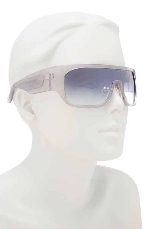 Dezi Blockdt 127mm Oversize Shield Sunglasses In Gray