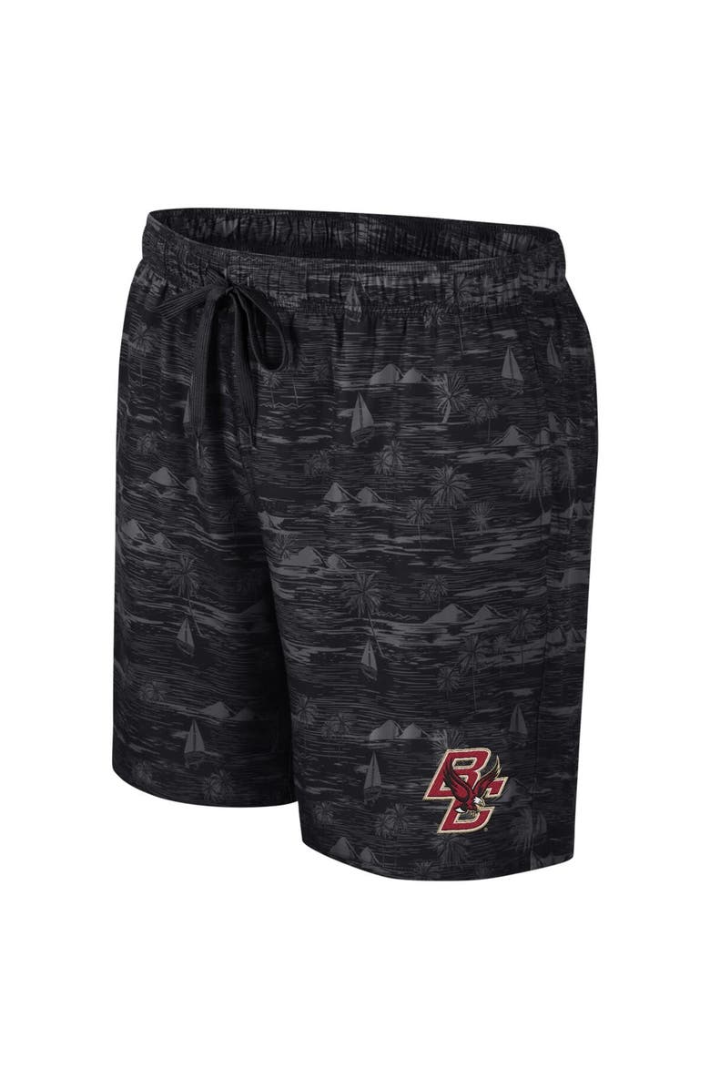 COLOSSEUM Men's Colosseum Black Boston College Eagles Ozark Swim Shorts, Alternate, color, Black