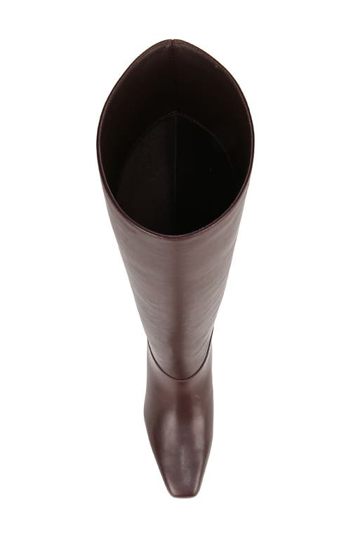 Vince Calfskin Kitten-heel Knee Boots In Ganache