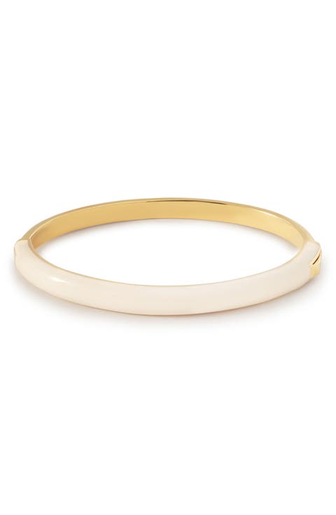 Brynley 14k Gold Plated Enamel Bangle