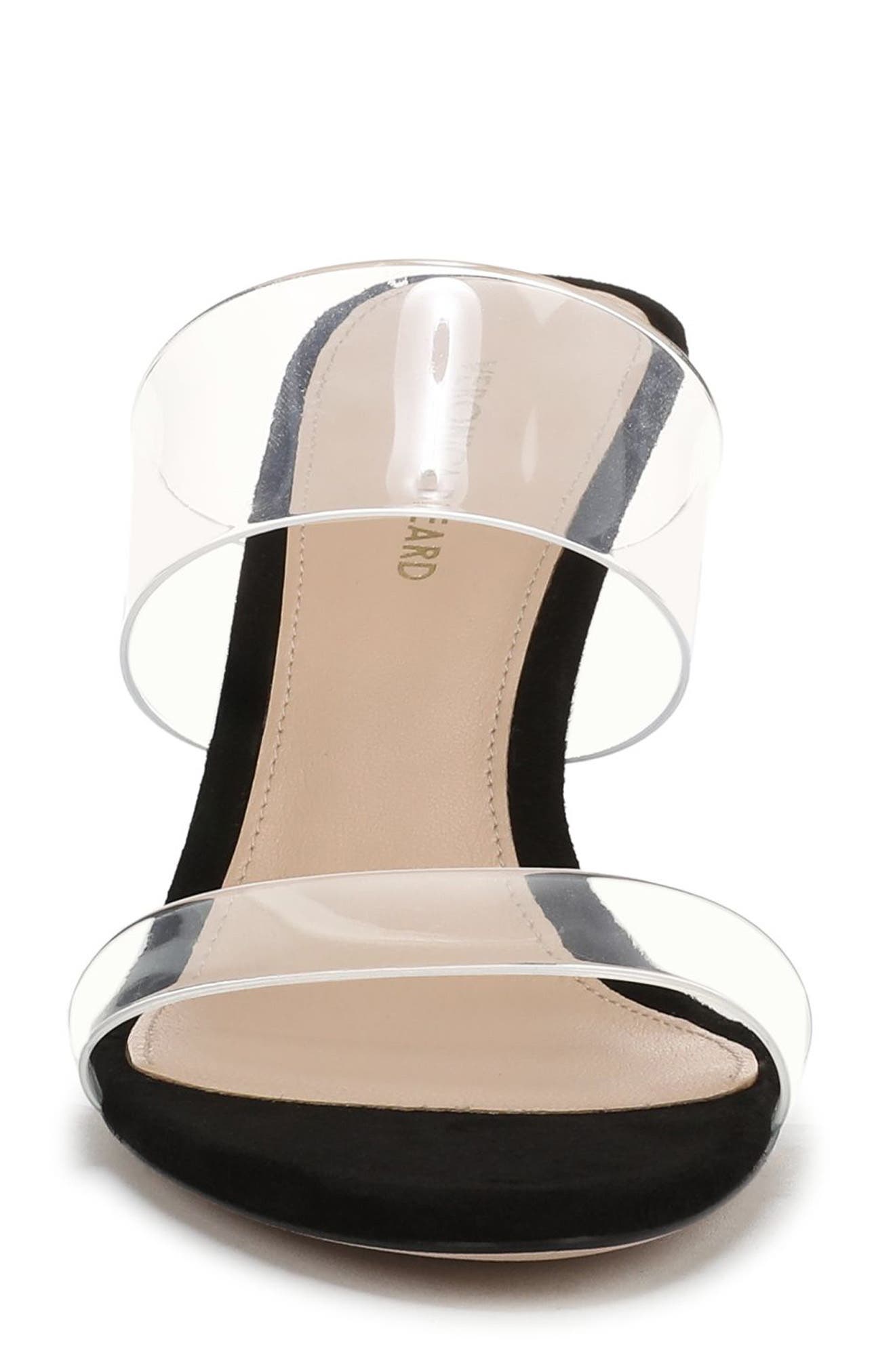 Veronica Beard Asha Sandal, Alternate, color, Clear/ Black