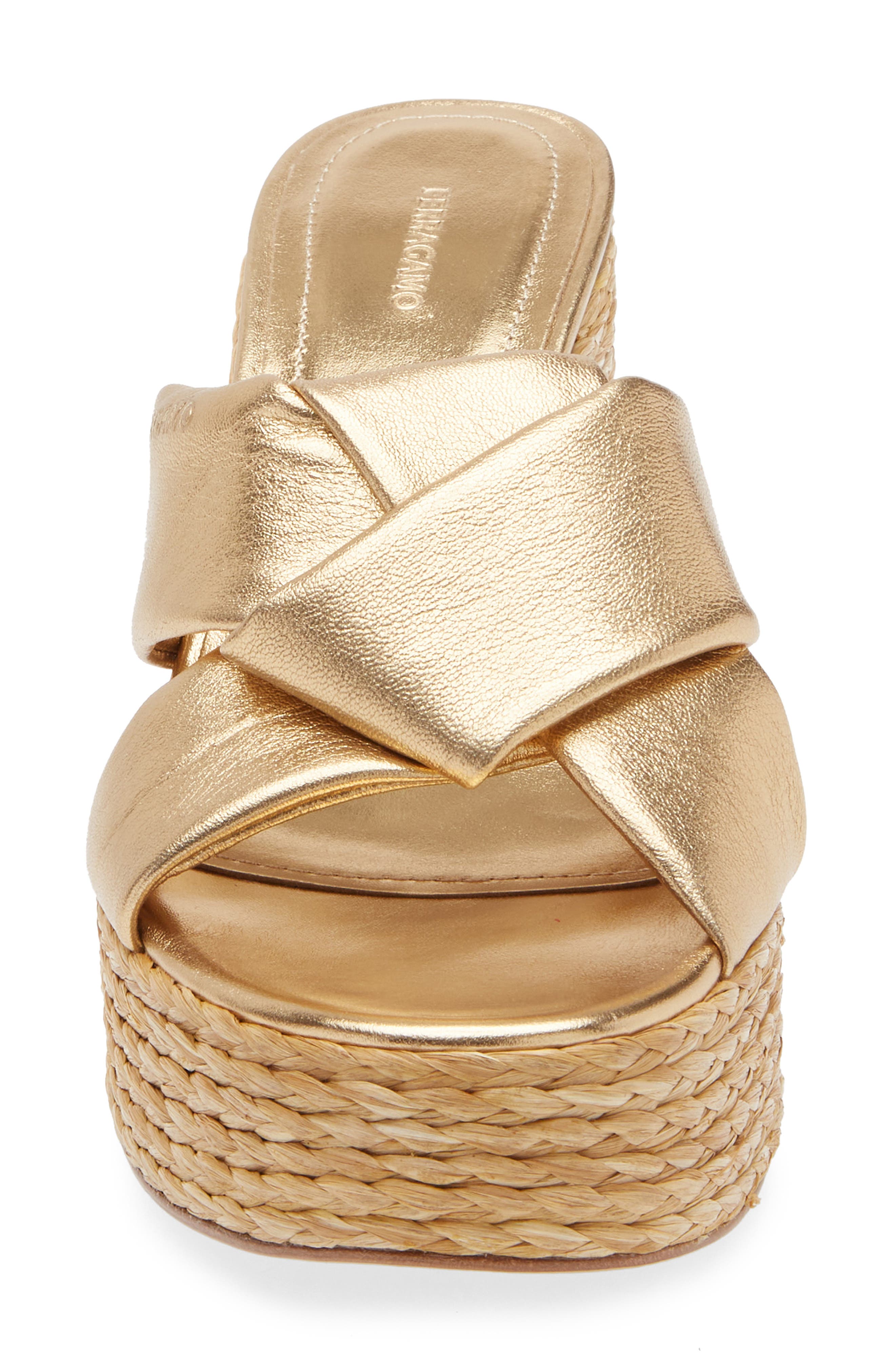 FERRAGAMO Douglas Platform Slide Sandal, Alternate, color, 