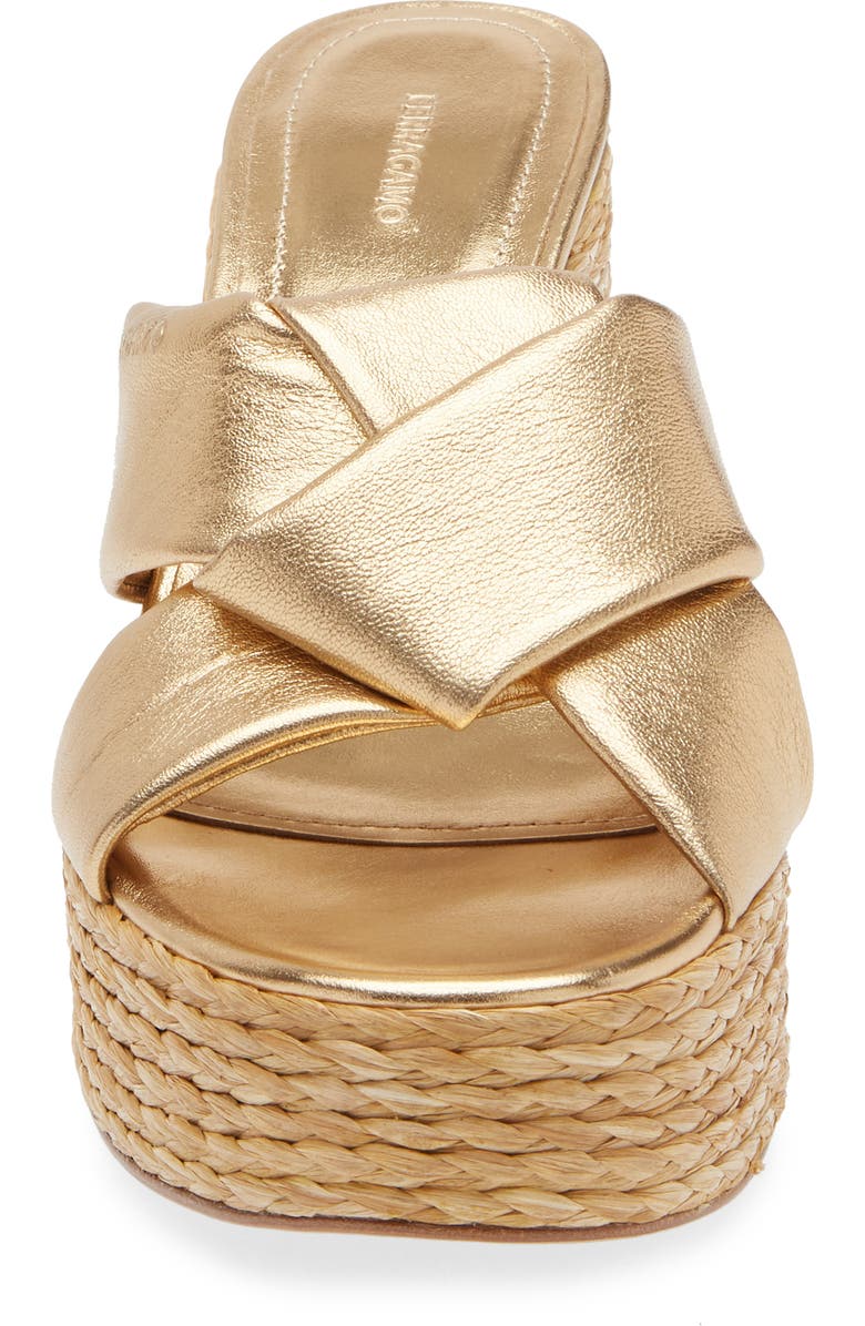 FERRAGAMO Douglas Platform Slide Sandal, Alternate, color,