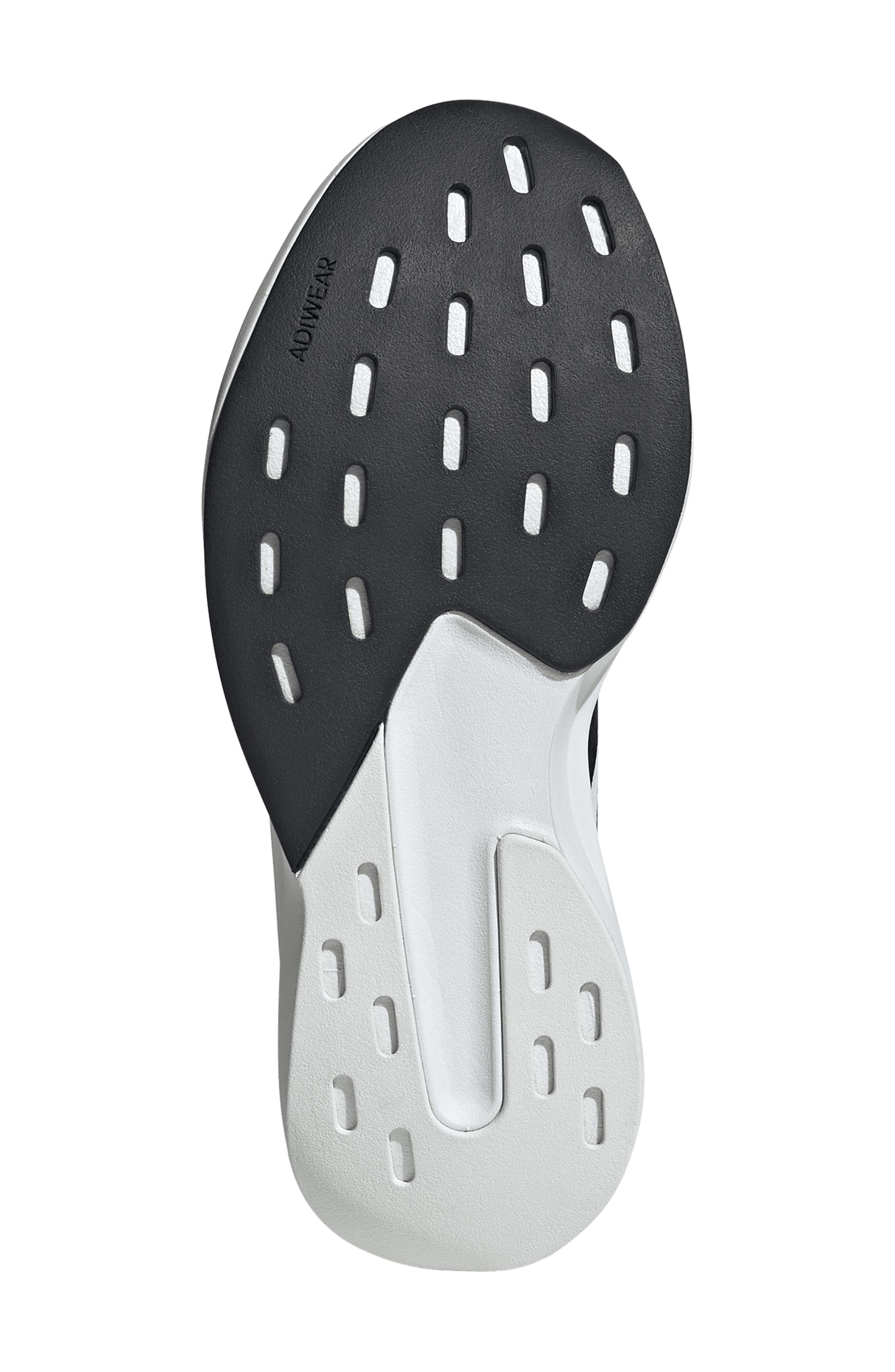Adizero Pacer Running Sneaker, Alternate, color, WHITE/ BLACK/ CRYSTAL WHITE