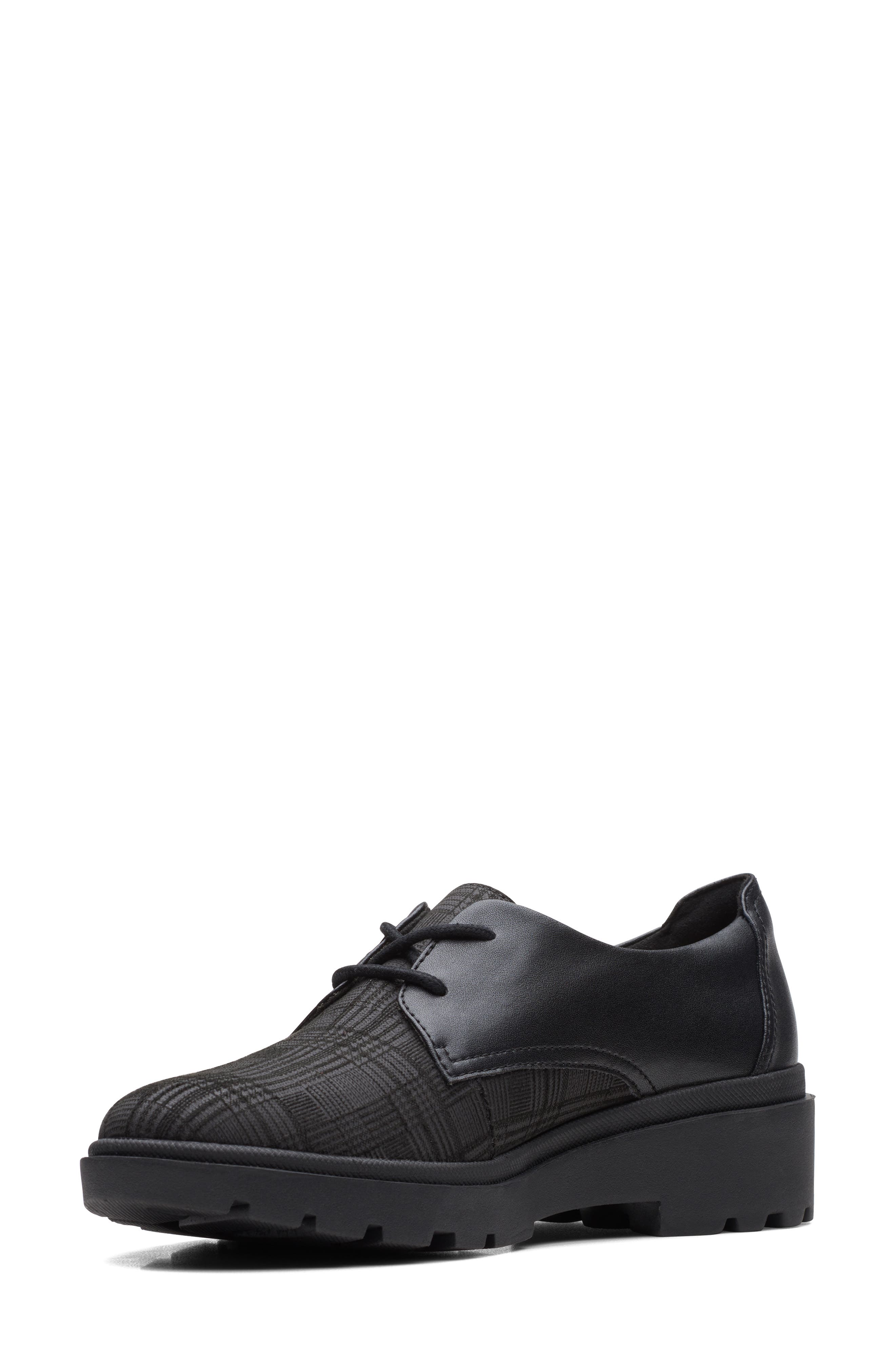Clarks<sup>®</sup> Calla Ruby Lug Sole Derby, Alternate, color, Black Interest