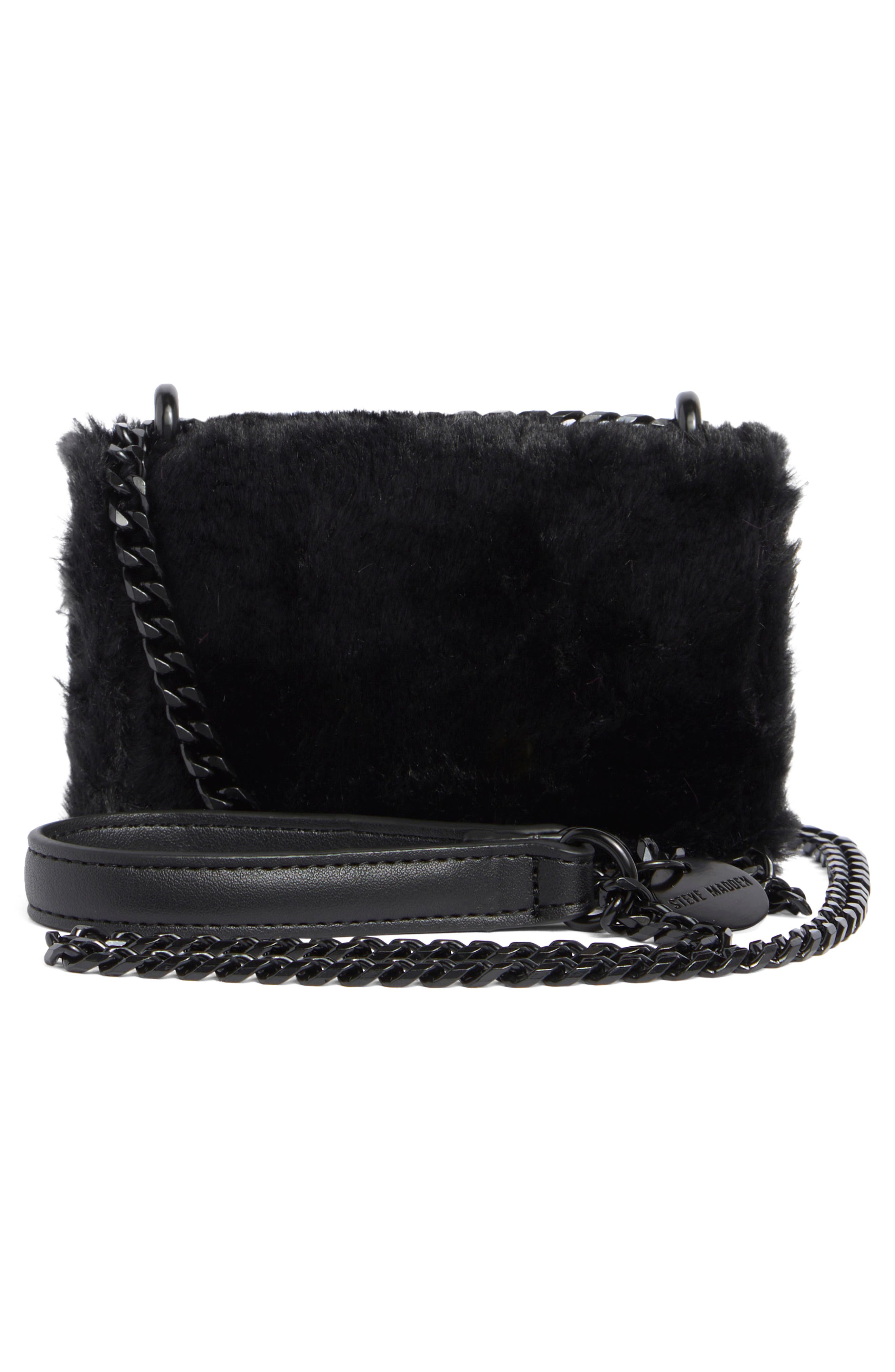 Steve Madden Broy Faux Fur Mini Crossbody Bag (Women) | Nordstromrack