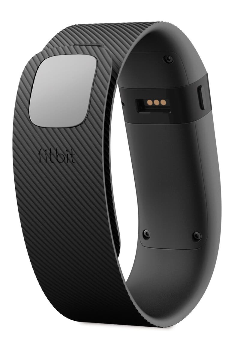 'Charge' Wireless Activity & Sleep Wristband Tracker, Alternate, color, BLACK