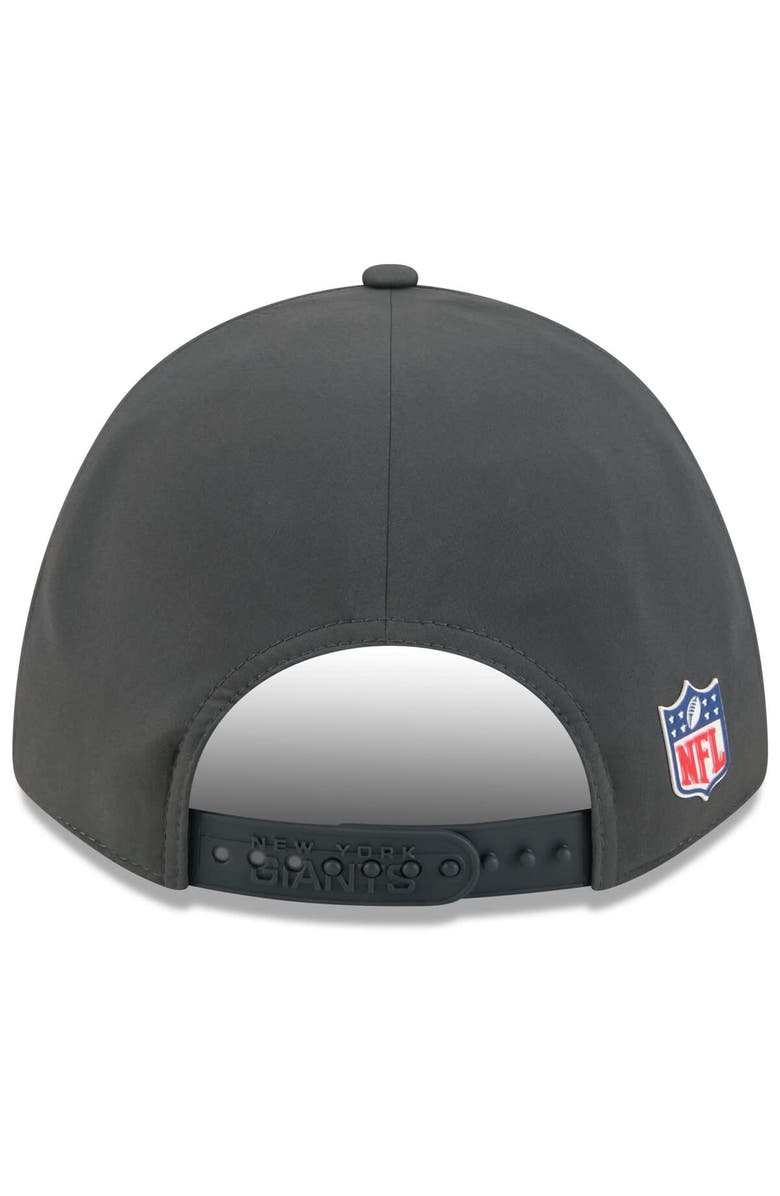 New Era Men's New Era Charcoal New York Giants 2025 Sideline Cold Weather 9FORTY M-Crown Adjustable Hat, Alternate, color, Charcoal
