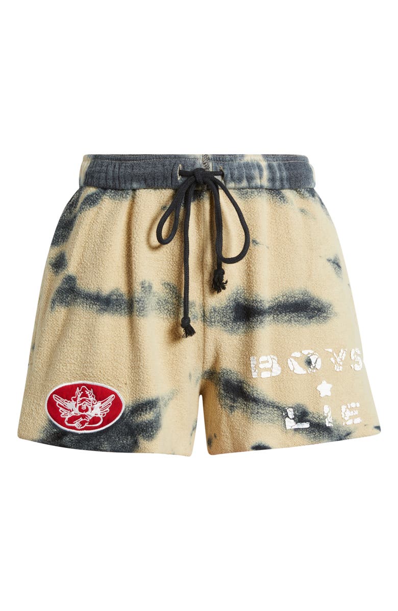 BOYS LIE I'm the Captain Cotton Blend Drawstring Shorts, Alternate, color, Sand