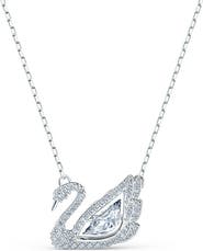 Swarovski Crystal Swan Pendant Necklace