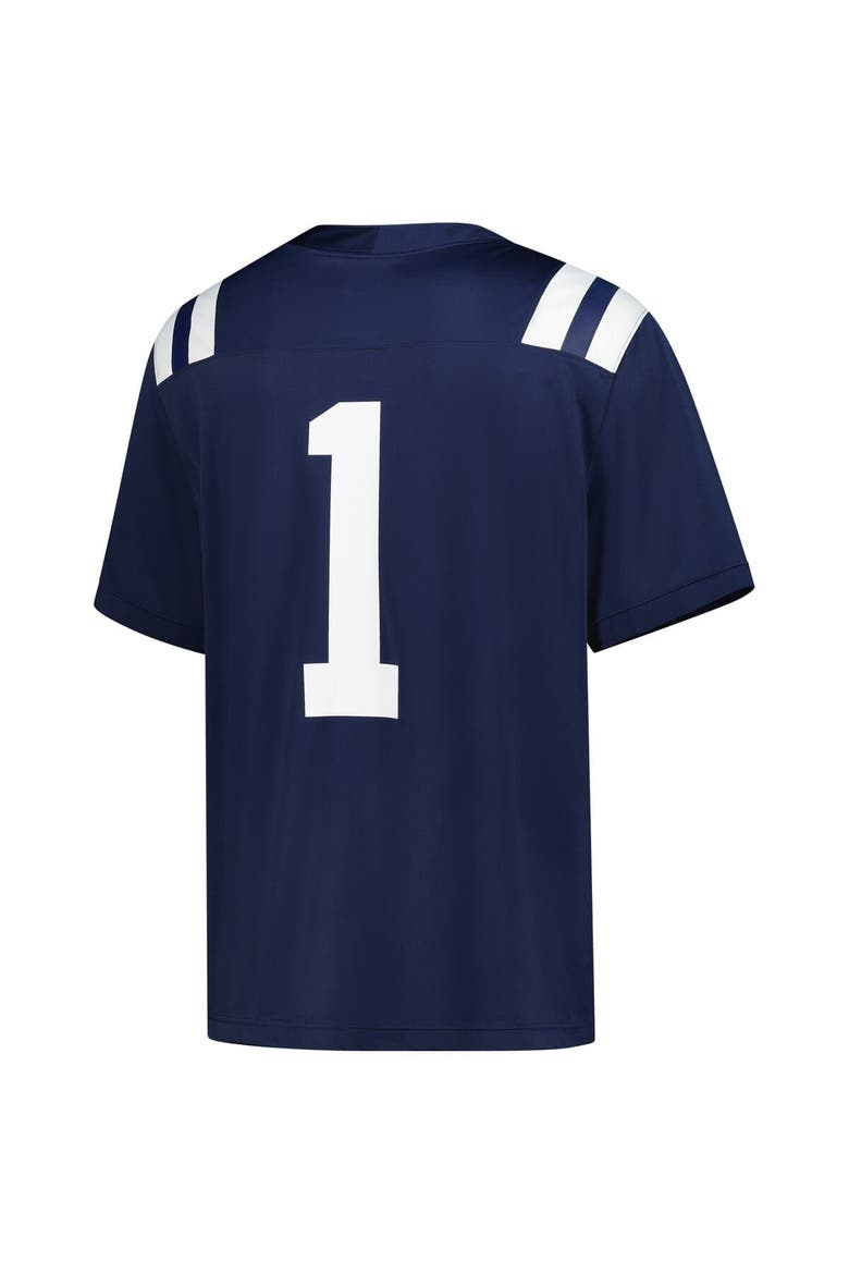 Men's Nike #1 Navy Ole Miss Rebels Untouchable Football Jersey, Alternate, color, Navy