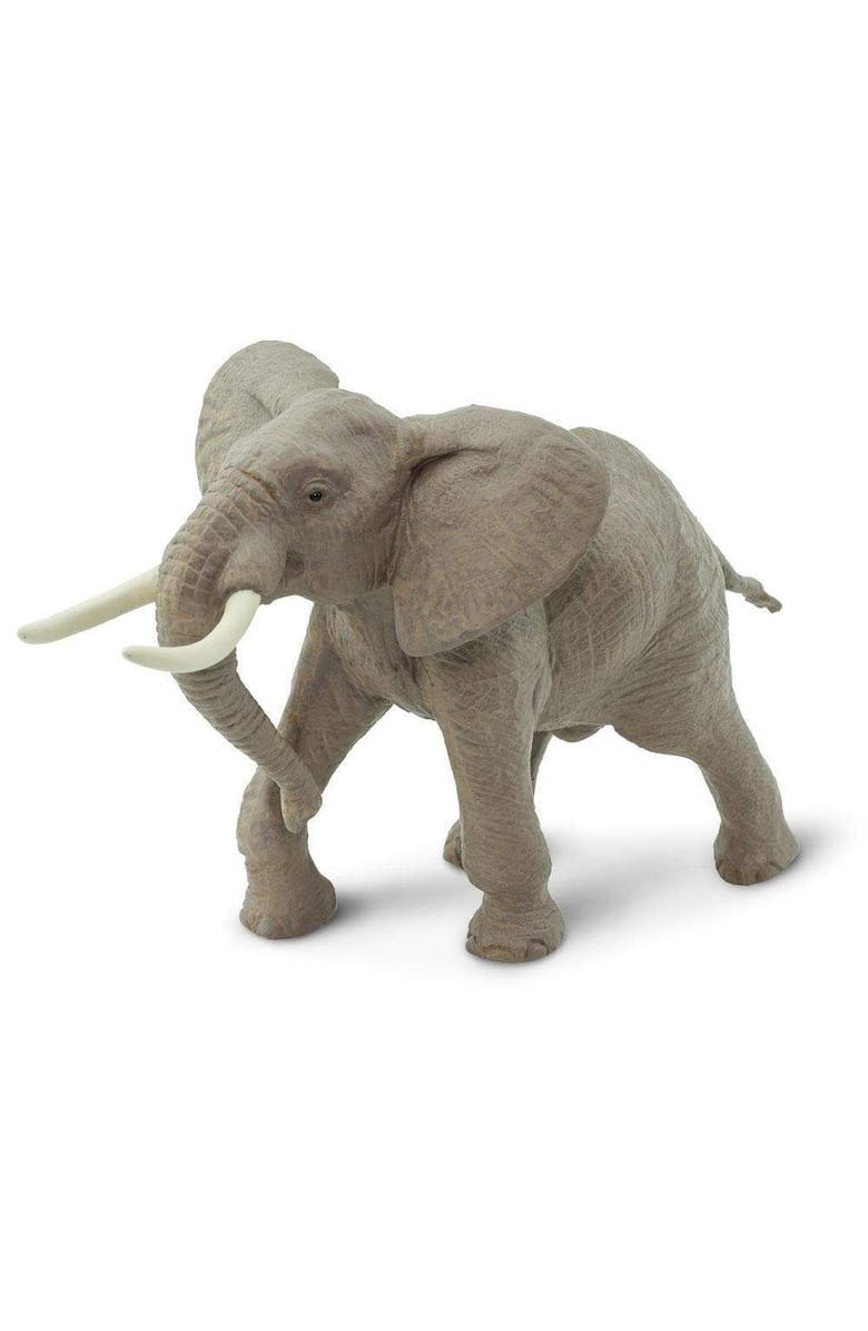 Safari Ltd. African Bull Elephant Kids Toy Figure, Alternate, color, NO COLOR