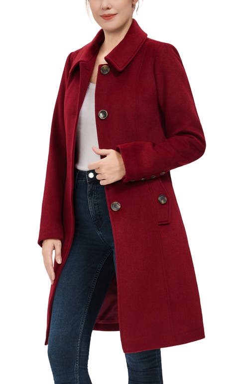 Kimi & Kai Arina Wool Blend Walking Coat In Multi