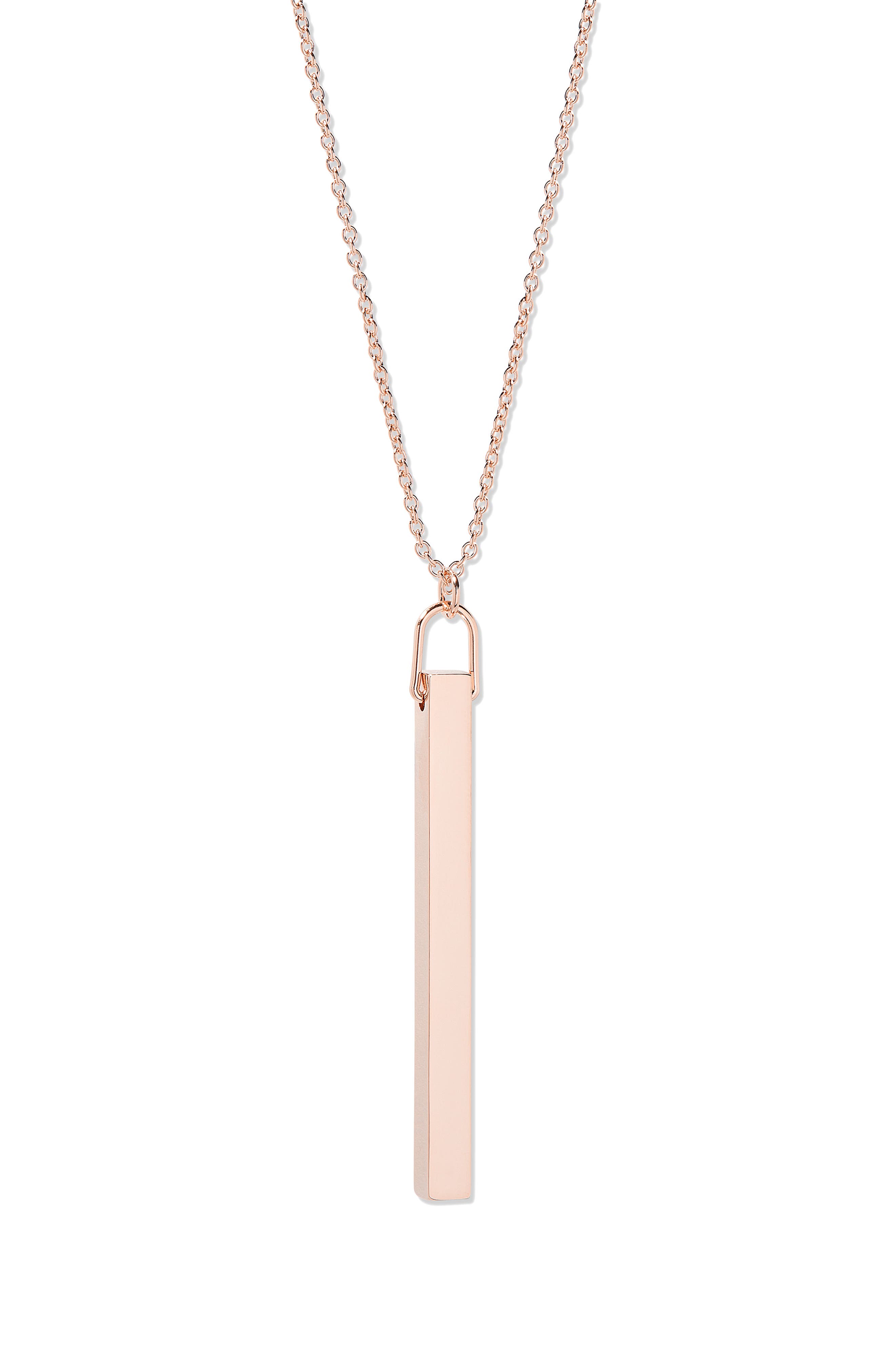 Brook and York Vertical Bar Pendant Necklace