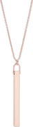 Brook and York Vertical Bar Pendant Necklace
